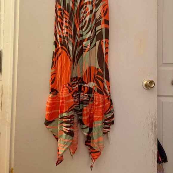 Ramy Brook Silk Palm Leaf Print Dress, Sz 8, $495 - Picture 5 of 11